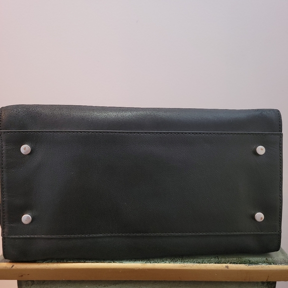 Treasure & Bond Black Leather and Suede Top Handle / Shoulder Bag - Picture 6 of 13